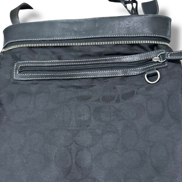 Coach Soho Black Leather Hobo Crossbody Shoulder Bag 1415 Fringe Tassel Purse - Picture 10 of 11